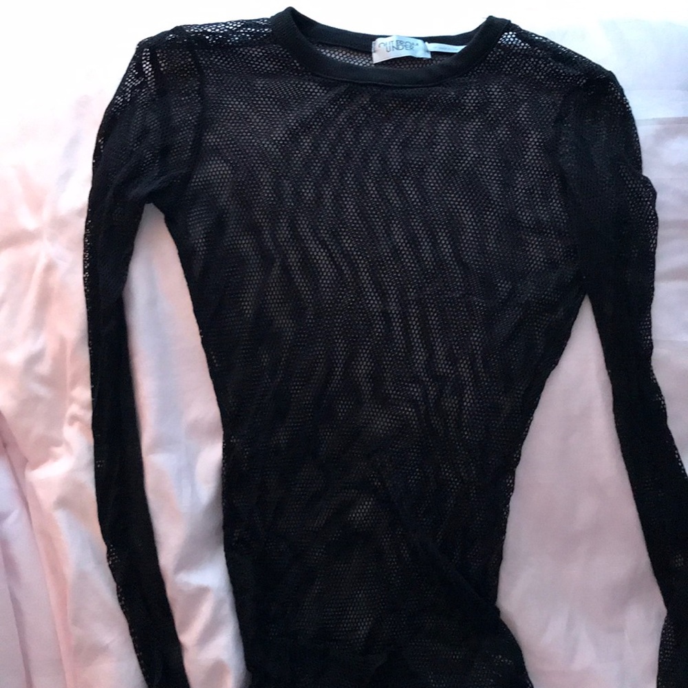 Fishnet mesh top